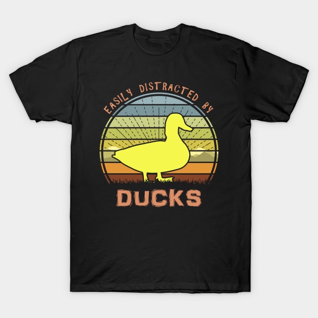 Easily Distracted By Ducks T-Shirt by Nerd_art